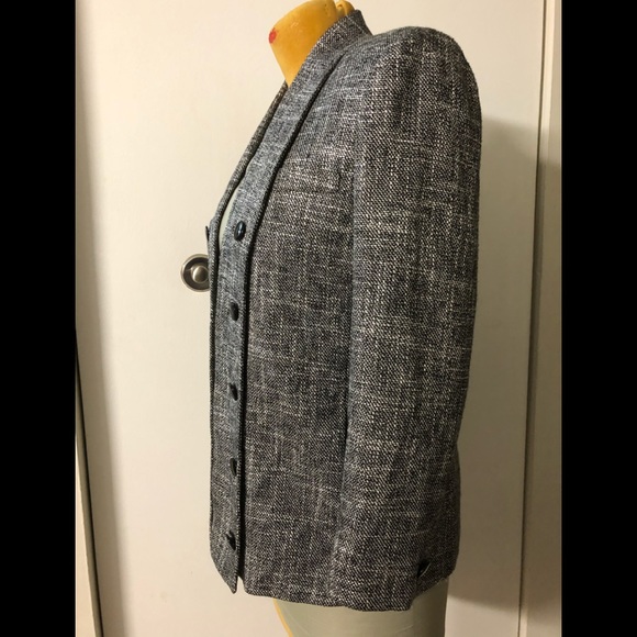 Allison Gail Tweed Blazer🌹Open Front🌟Made in USA - Picture 9 of 13